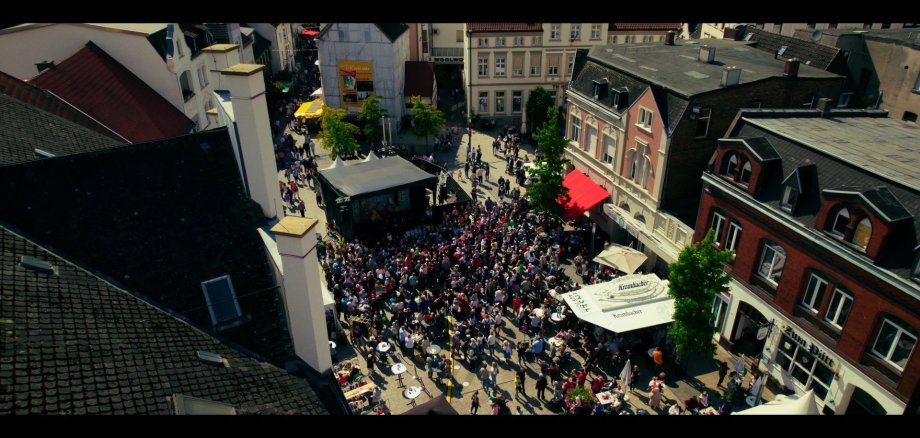 The market square on the anniversary weekend