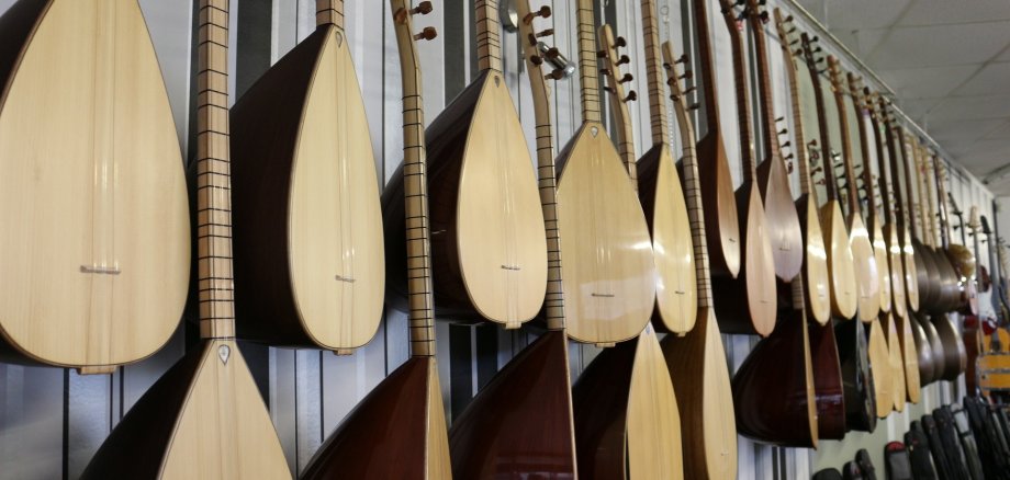 Hanging Saz Instruments