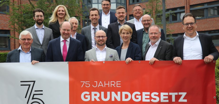 Der Landrat und die Bürgermeisterinnen und Bürgermeister im Kreis Warendorf